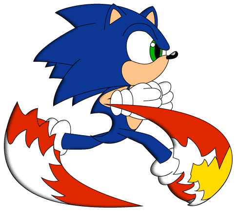 Sonic Running Sth Ep Style By Wingedknight Uc Sonic,style,sth,by, - Photograph Clipart (866x522), Png Download