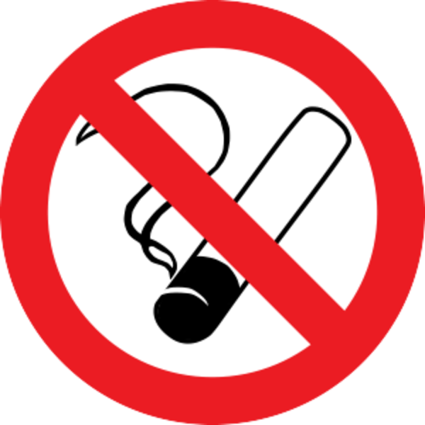 Smoking In The Vehicle Is Strictly Forbidden - Roken Verboden Clipart (600x600), Png Download