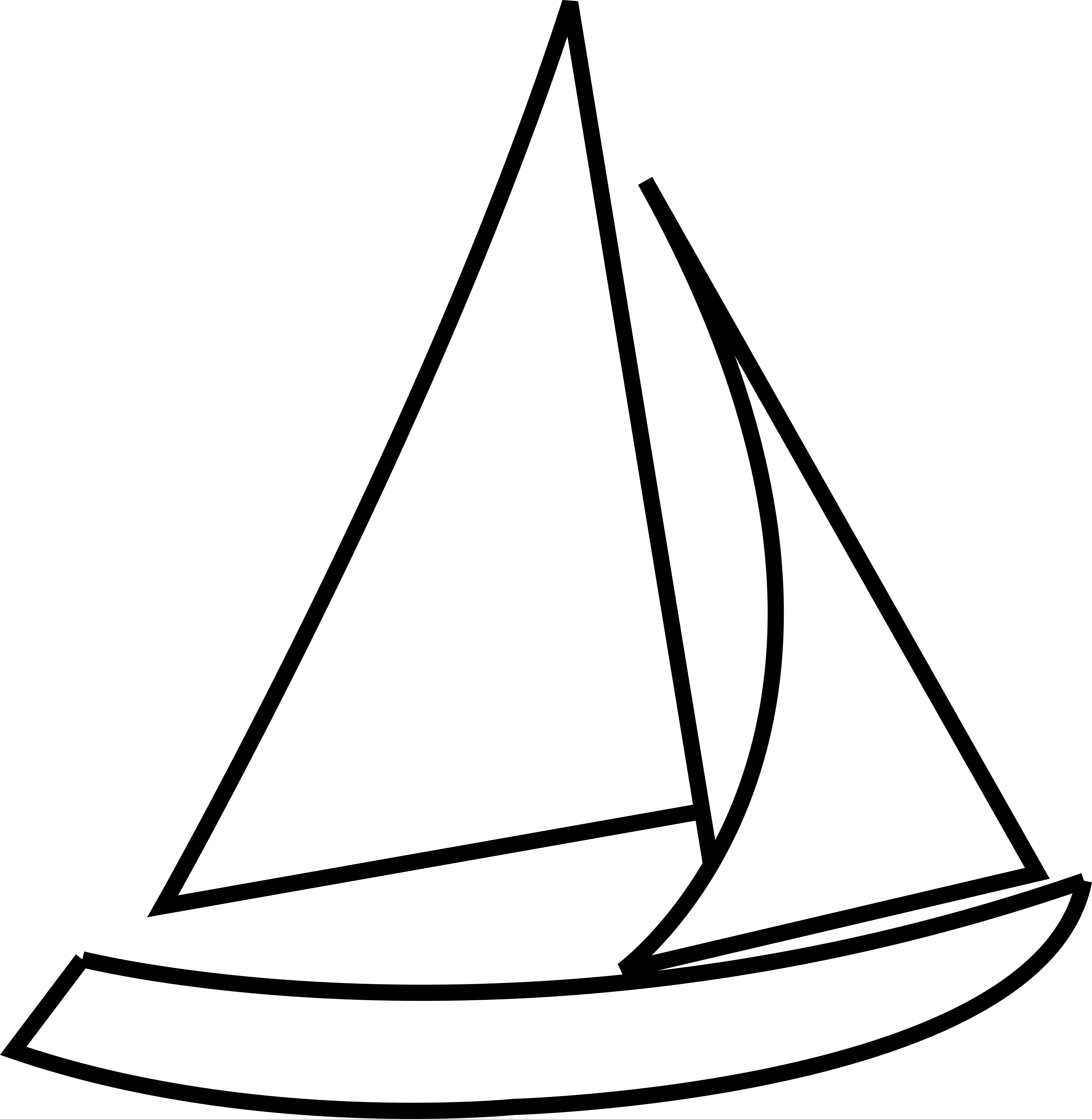 Blick Ins Blaue - Line Art Clipart (3261x3342), Png Download