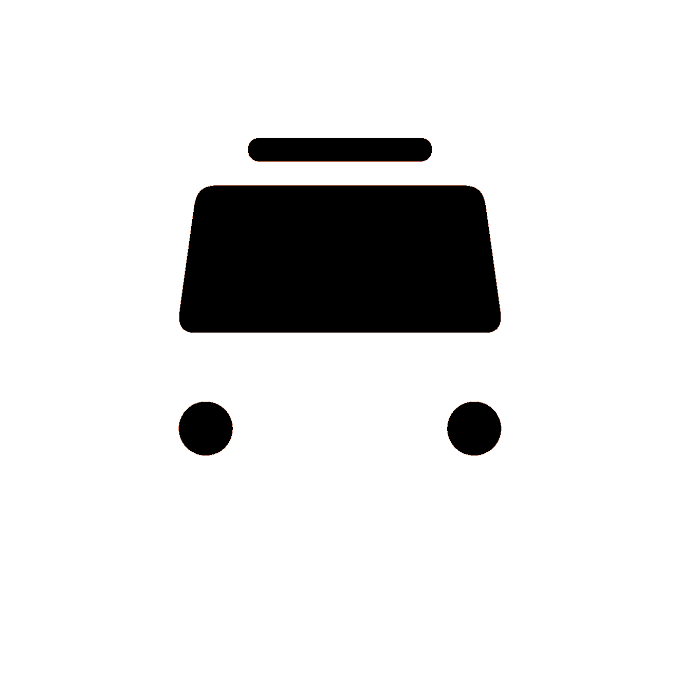 Bus Routes - Plastic Clipart (1323x1323), Png Download