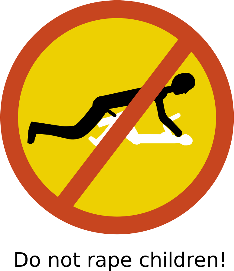 File - Donotrapechildren - Svg - Do Men Rape Clipart (773x1024), Png Download