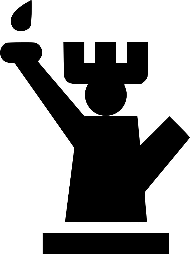 Statue Of Liberty Comments - Icon Patung Png Clipart (734x980), Png Download