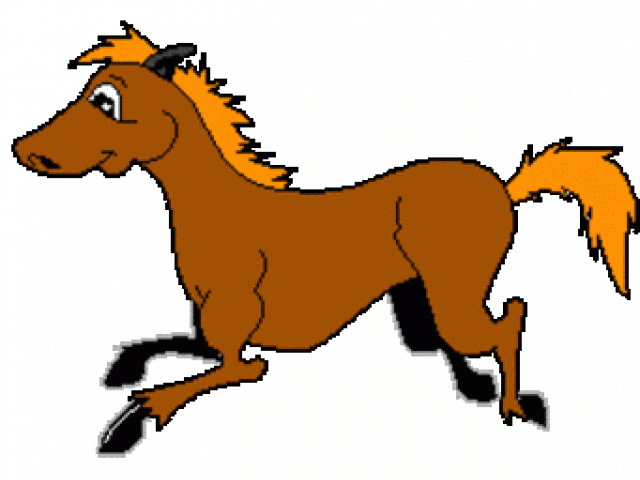 Horse Clipart Animated - Animated Clip Art Horse - Png Download (640x480), Png Download
