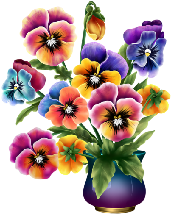 Flower Clipart (600x732), Png Download