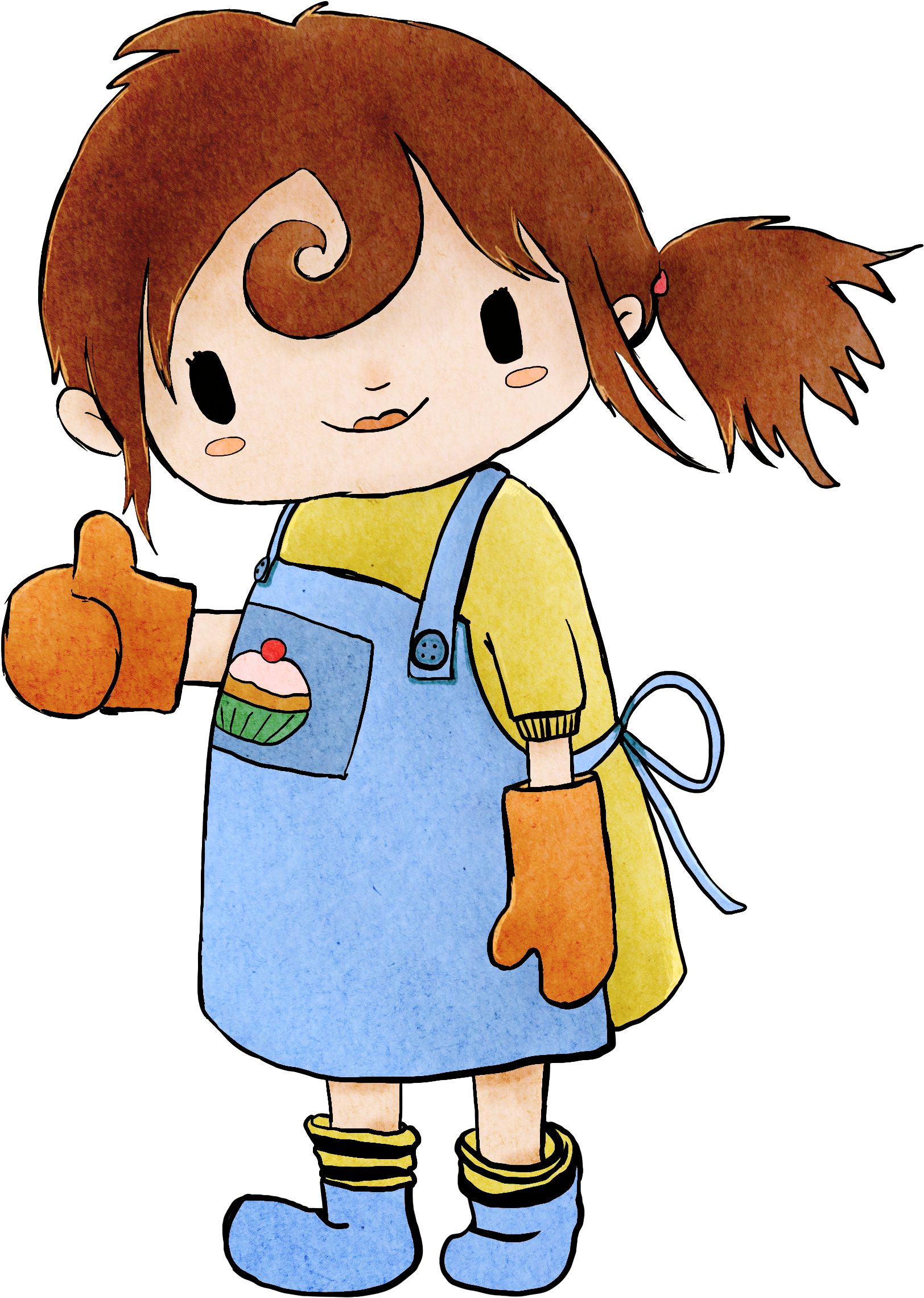 Sweetie Pie - Cartoon Clipart (2285x2500), Png Download