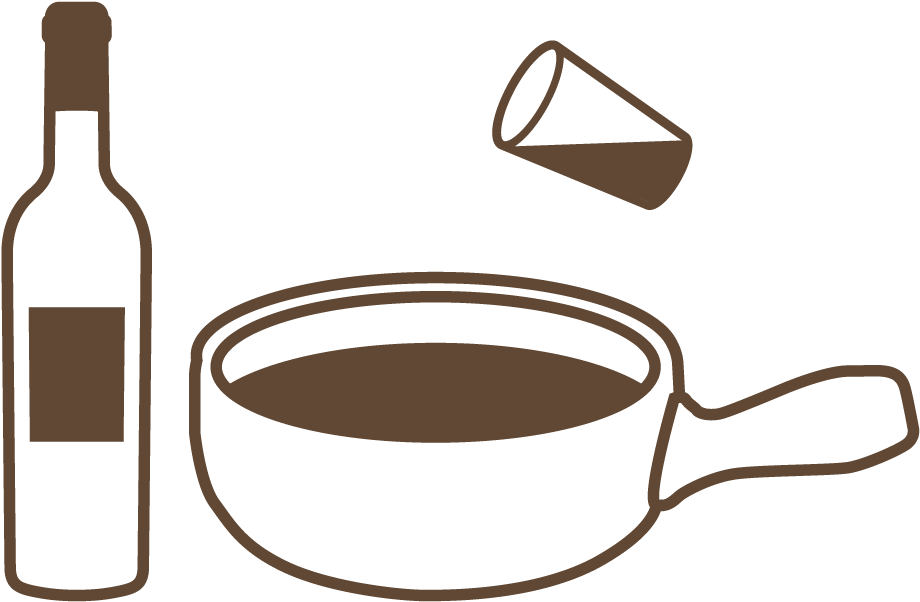 Erwärmen Sie Den Weißwein Und Fügen Sie Die Mischung - Fondue Clipart (1042x1042), Png Download