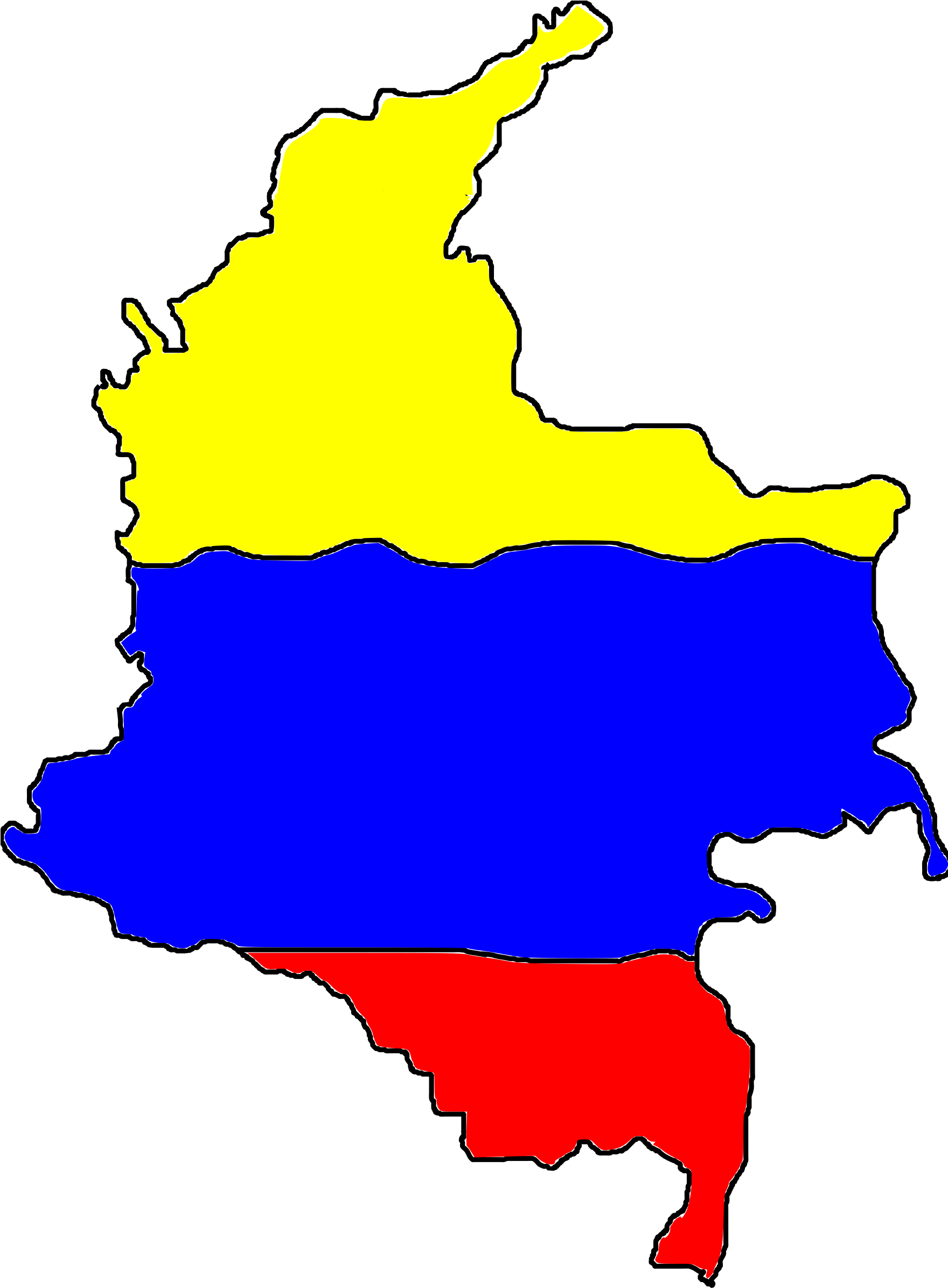 Download Departments Of Colombia Blank Map Geography Mapa Colombia