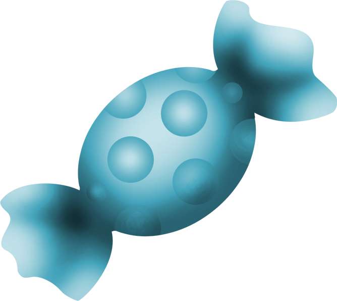 ○••°‿✿⁀ Candy ‿✿⁀°••○ - Bonbon Cartoon Clipart (668x596), Png Download