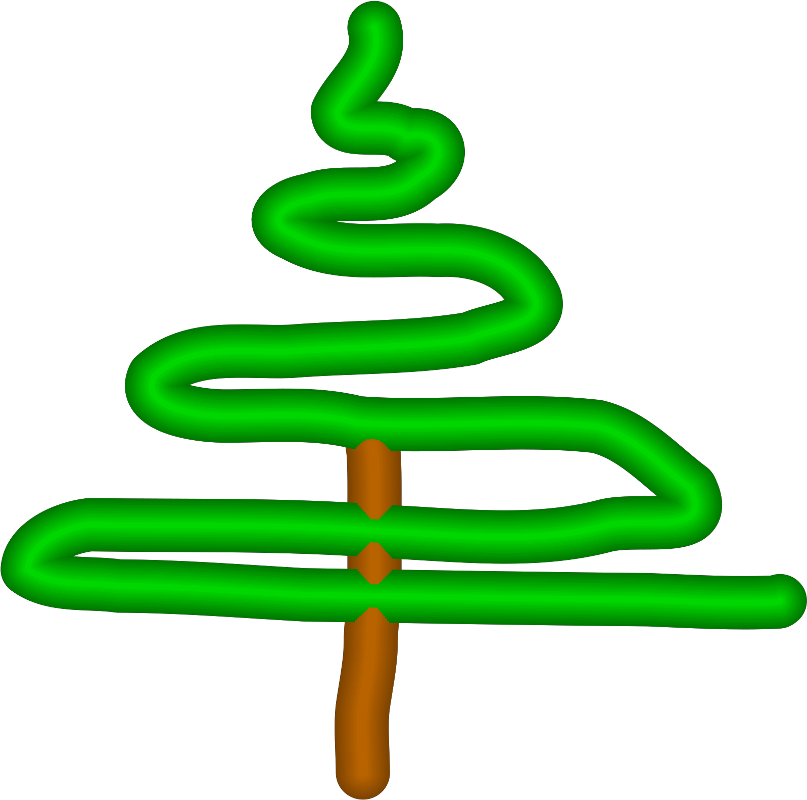 Makra Clip Art Free Vector 4vector - Christmas Tree Clip Art - Png Download (600x595), Png Download