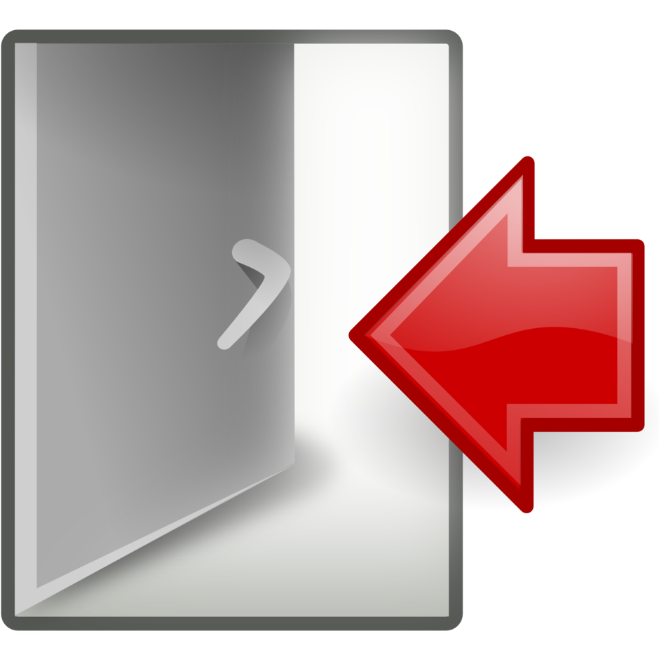 Tango System Log Out - Logout Clipart (958x958), Png Download