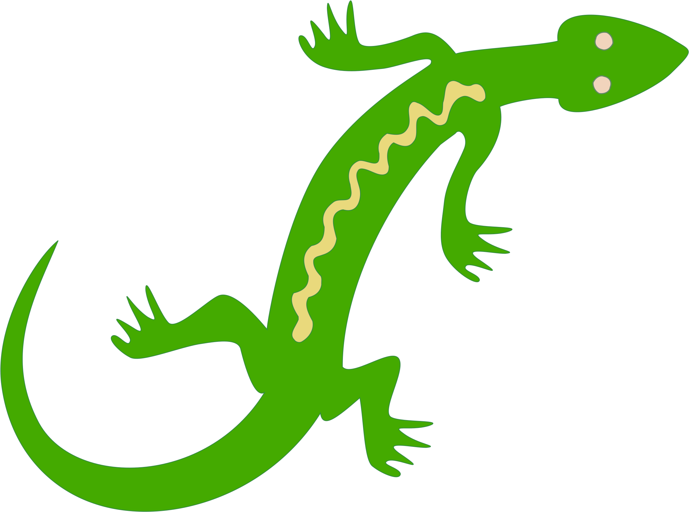Lizard Reptile Salamander Lacertids Gecko - Lizard Clipart (1006x750), Png Download