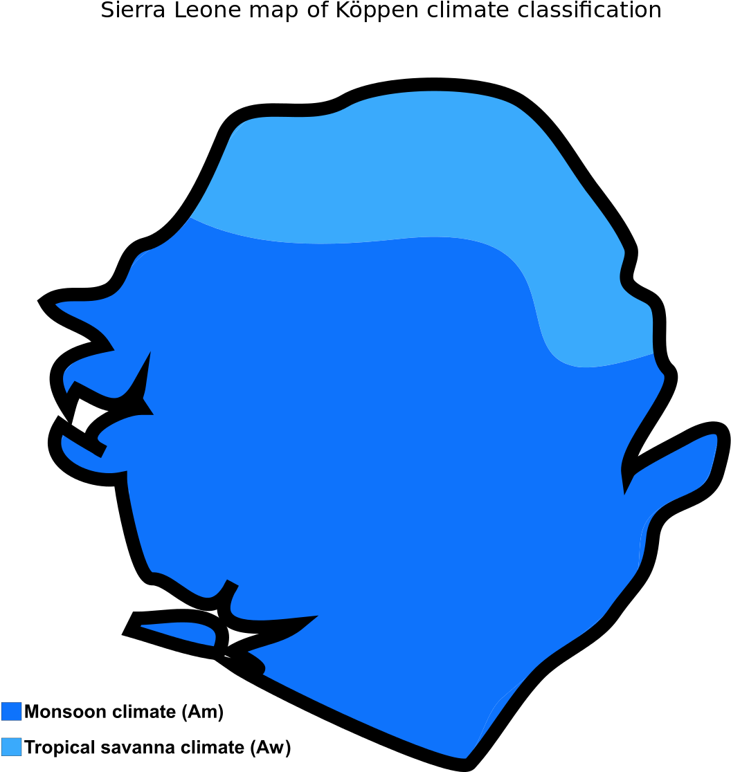 Savannah Clipart Physical Geography - Biomes Of Sierra Leone - Png Download (1200x1200), Png Download