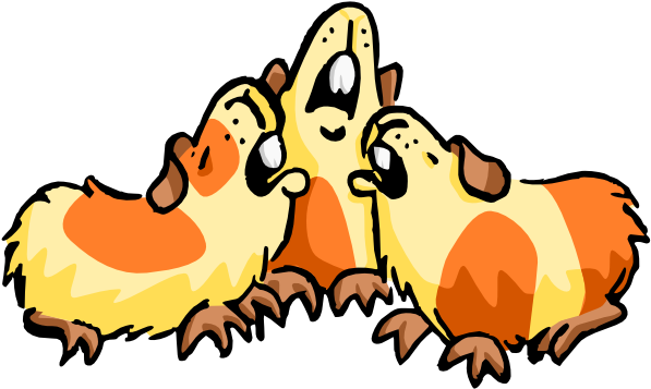 Those Little Guys Are Grump, Spud And Bob, The Guinea Clipart (877x620), Png Download