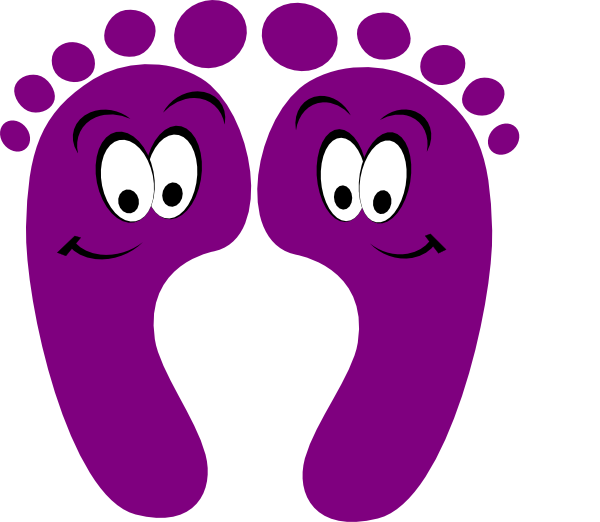 Purple Clipart - Happy Feet Clipart - Png Download (600x522), Png Download