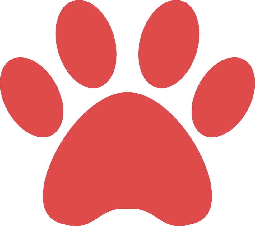 Green Paw Print Clipart - Png Download (820x725), Png Download