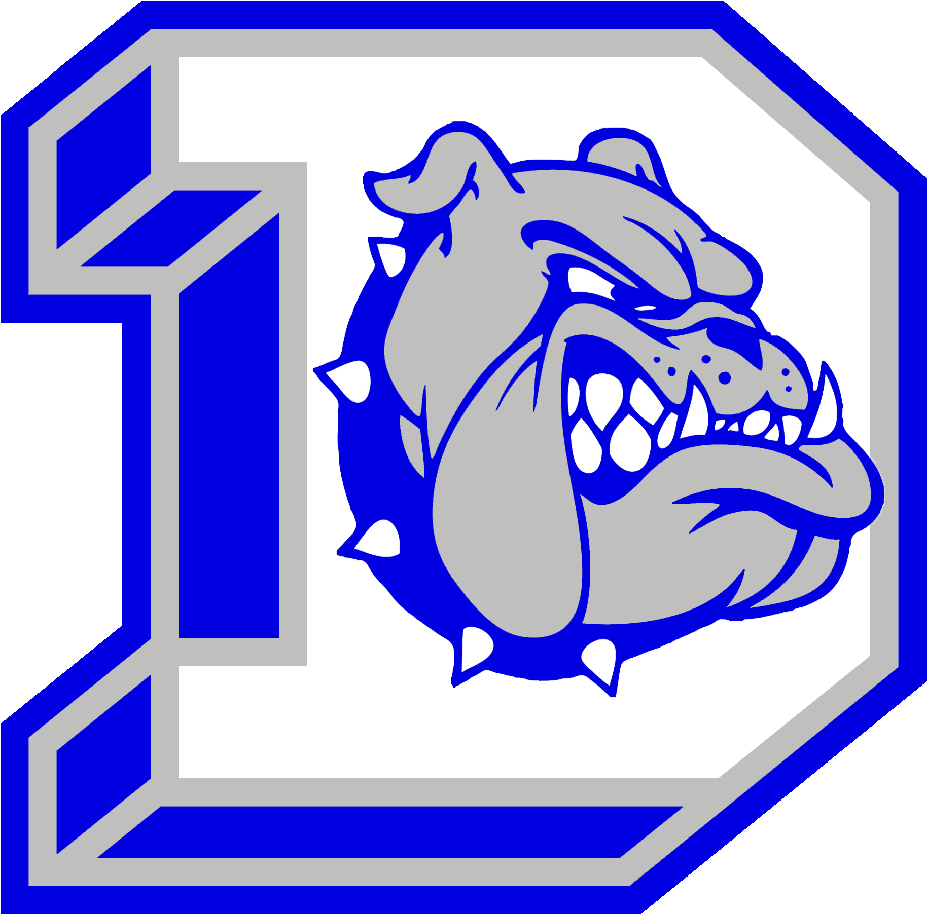 Durand Cusd - Durand Bulldogs Clipart (2100x2121), Png Download