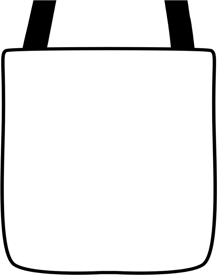 Bags Library Huge - Tote Bags Line Art Clipart (960x960), Png Download