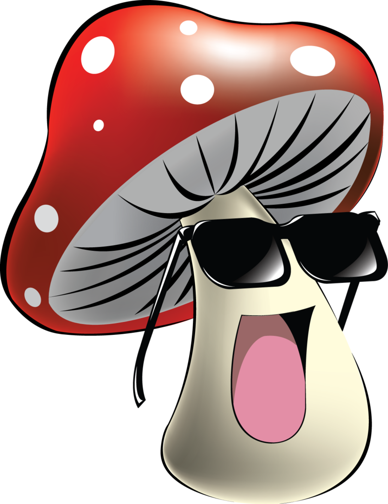 Gifs Divertidos Mushroom Crafts, Funny Fruit, Food - Smiley Mushroom Clipart (784x1019), Png Download