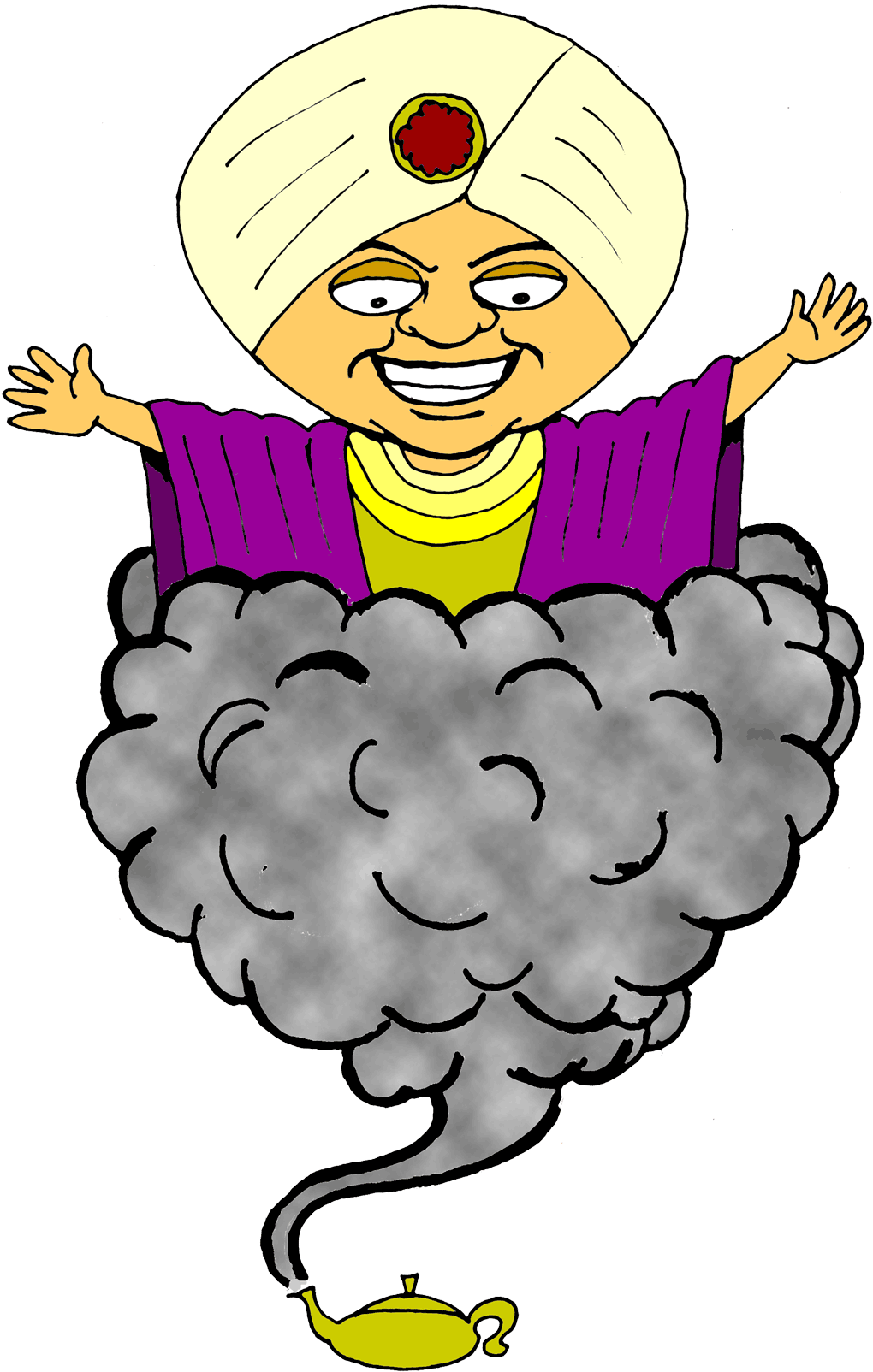 Genie - Genie Clip Art - Png Download (1050x1615), Png Download