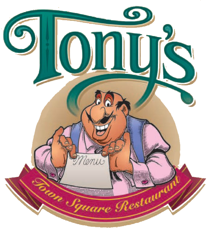 Disney Restaurant Logos - Tony's Town Square Restaurant Clipart (719x768), Png Download