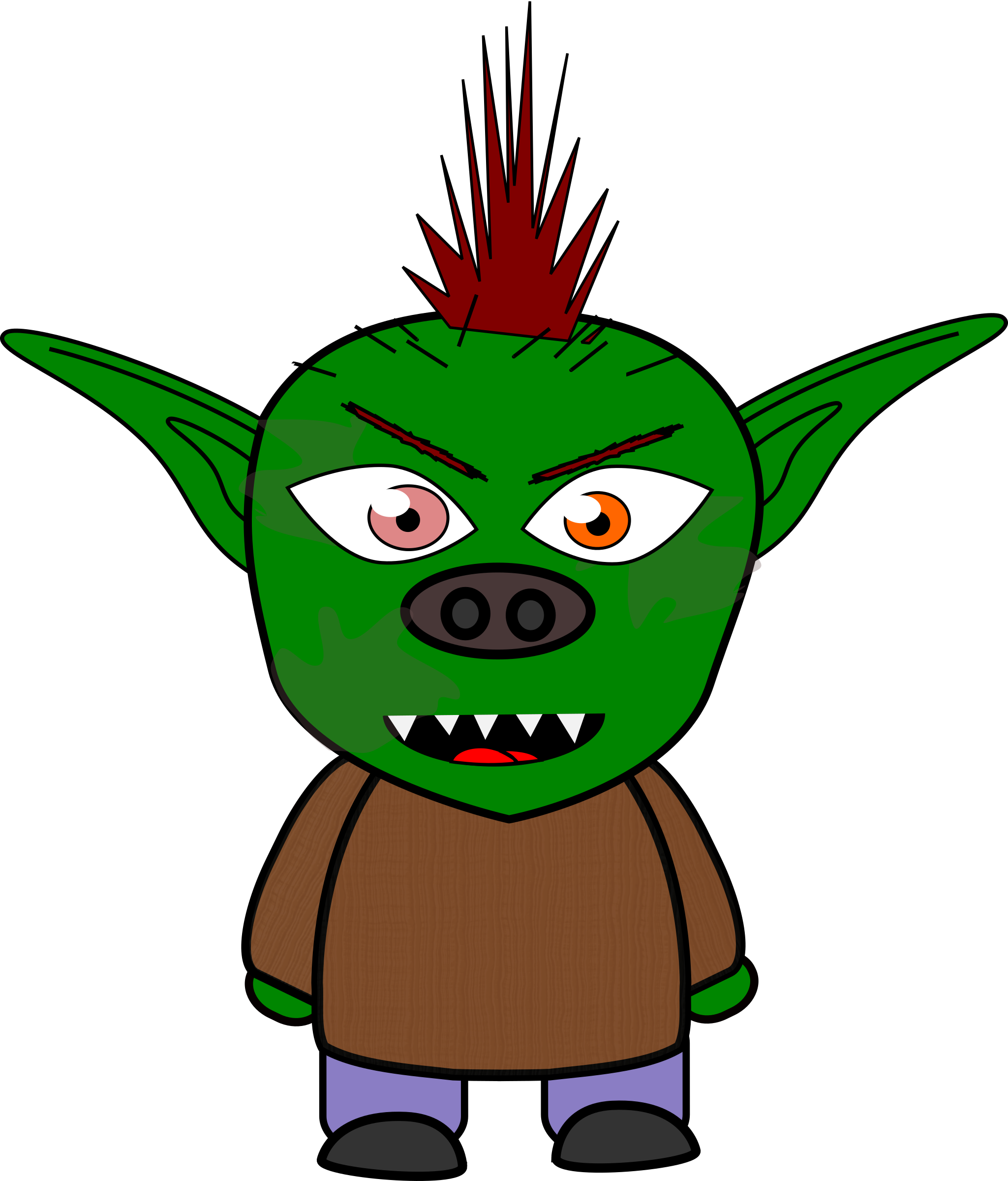 Green Goblin Ghoul Drawing Computer Icons - Imágenes De Un Duende Clipart (640x750), Png Download