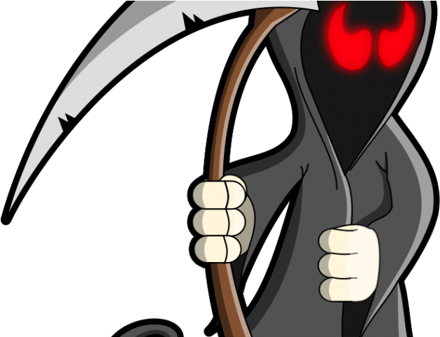 Drawn Grim Reaper Clipart - Reaper Cartoon - Png Download (640x480), Png Download