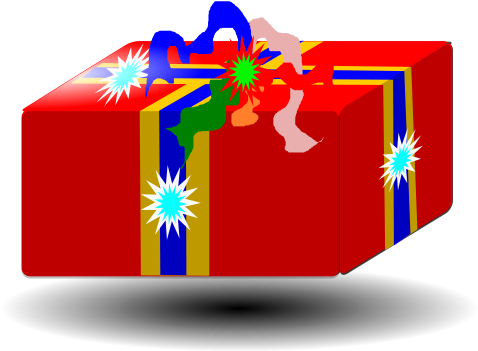 Present Gift Clip Art - Gift - Png Download (566x800), Png Download