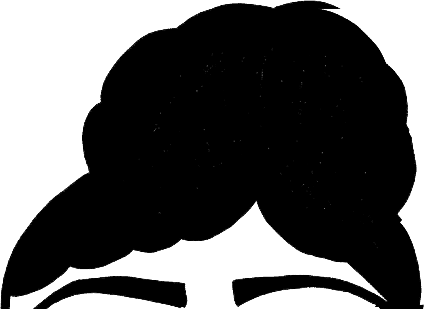 Clip Art Free Stock Hairstyles Clipart Wig Free - Natural Hair Icon Png Transparent Png (1500x1056), Png Download