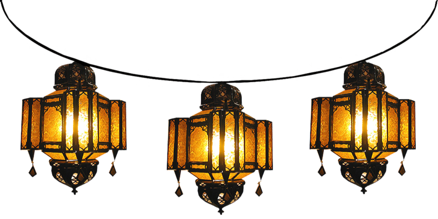 Moroccan Lantern Cliparts - Moroccan Lantern Clipart - Png Download (900x450), Png Download