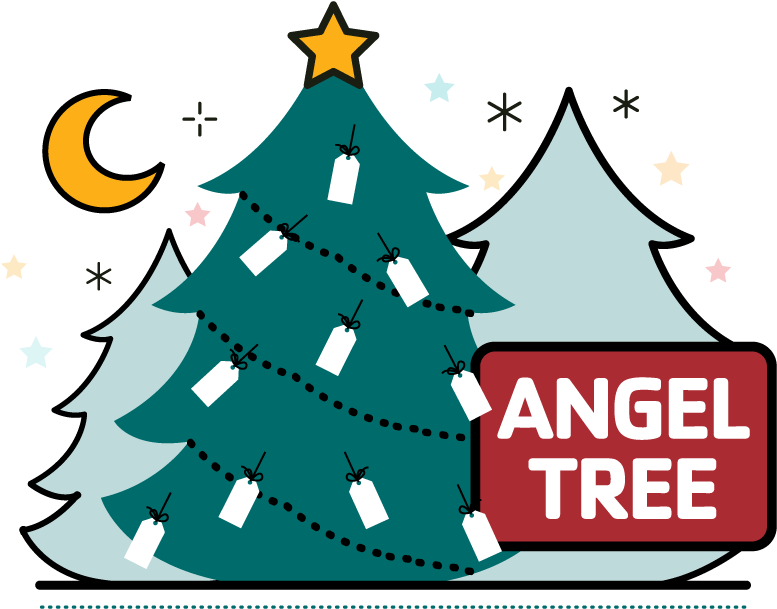 Angel Tree Clipart (800x650), Png Download