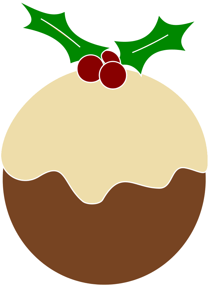 Card - Christmas Pudding Png Clipart (729x998), Png Download