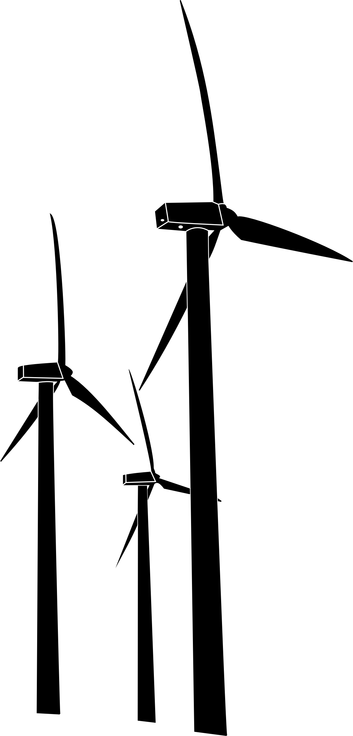 Wind Turbines - Clip Art Wind Turbine - Png Download (1140x2375), Png Download