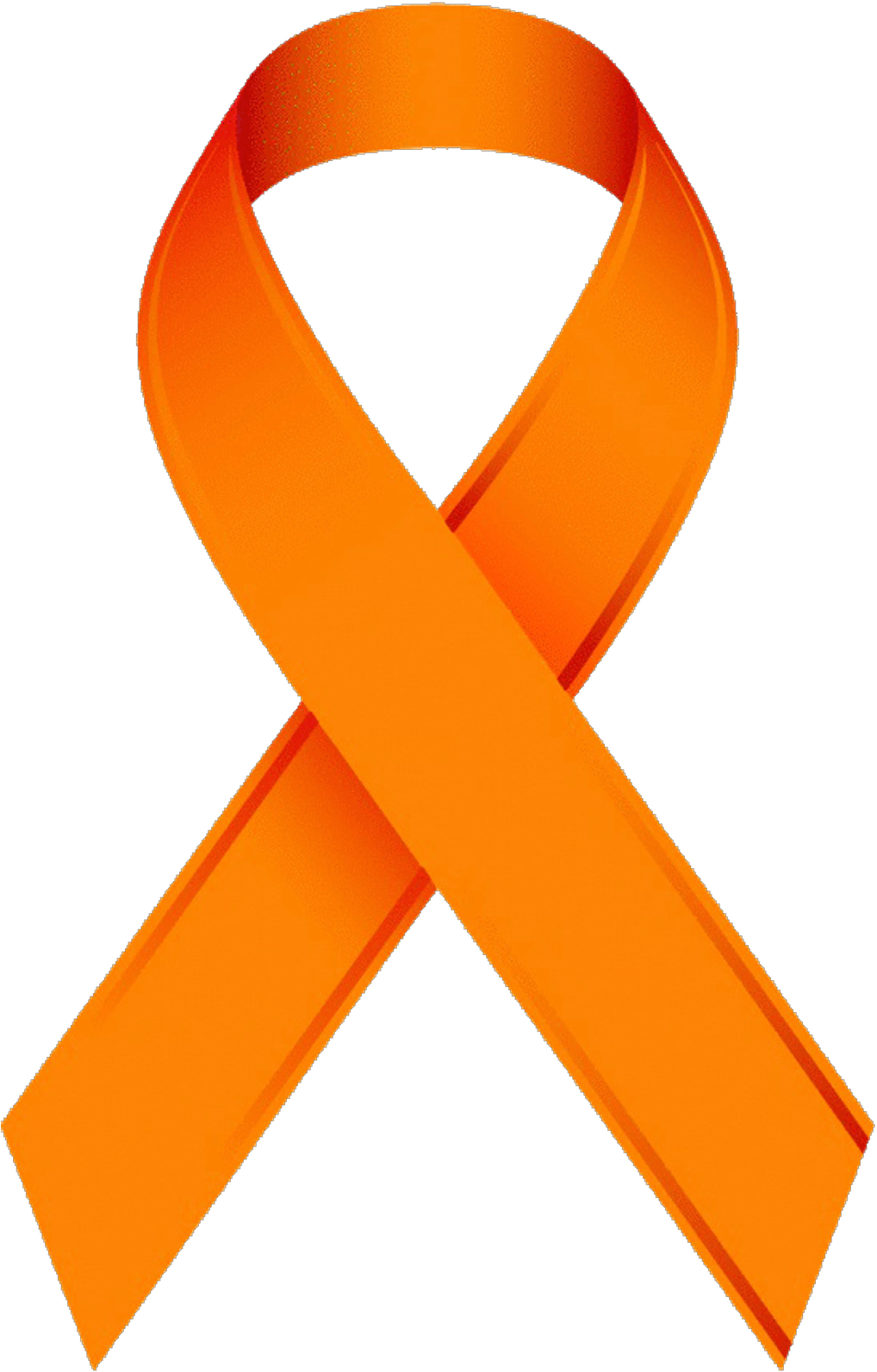 Never Miss A Moment - Orange Ribbon Leukemia Clipart (552x870), Png Download