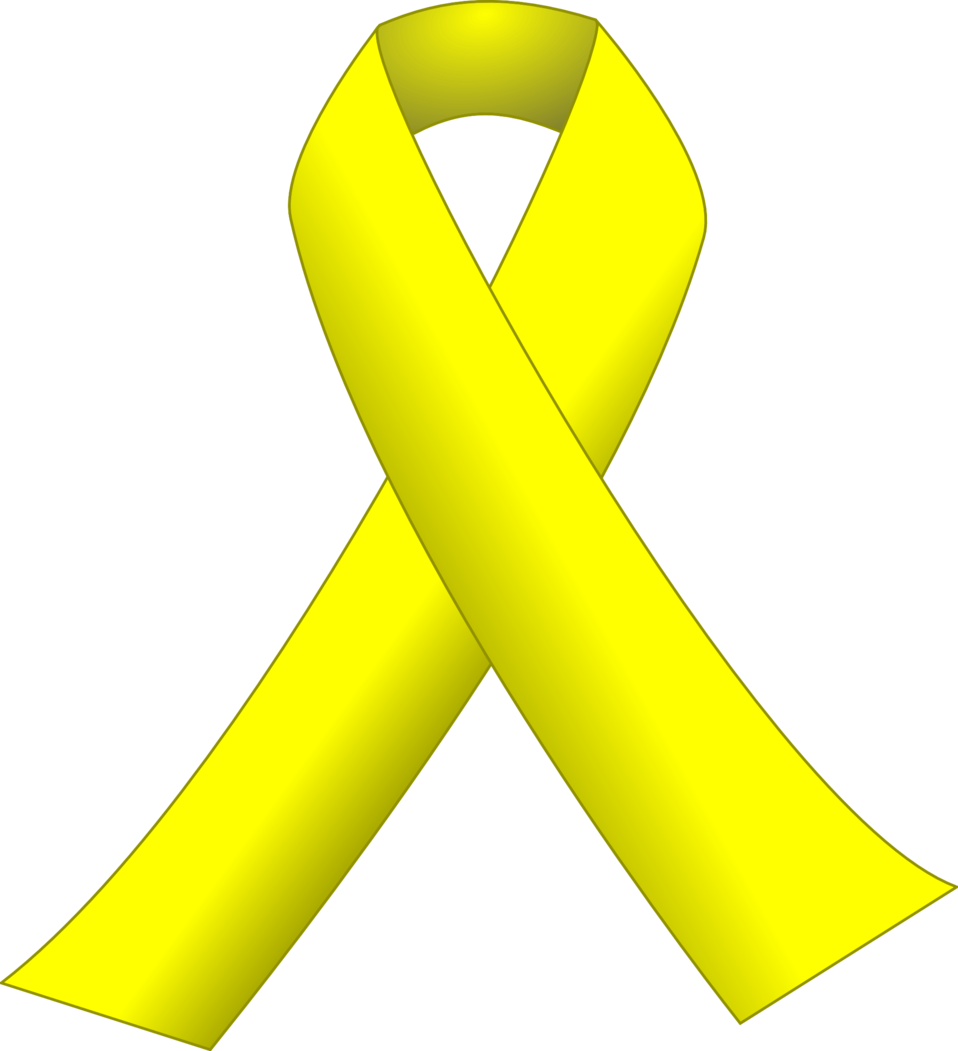 Ribbon Clipart, Vector Clip Art Online, Royalty Free - Yellow Ribbon - Png Download (821x900), Png Download