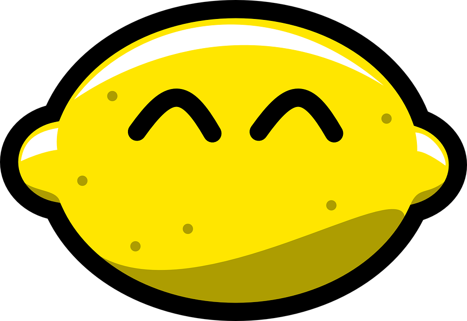 Smiling Lemon Clipart - Happy Lemons - Png Download (900x618), Png Download