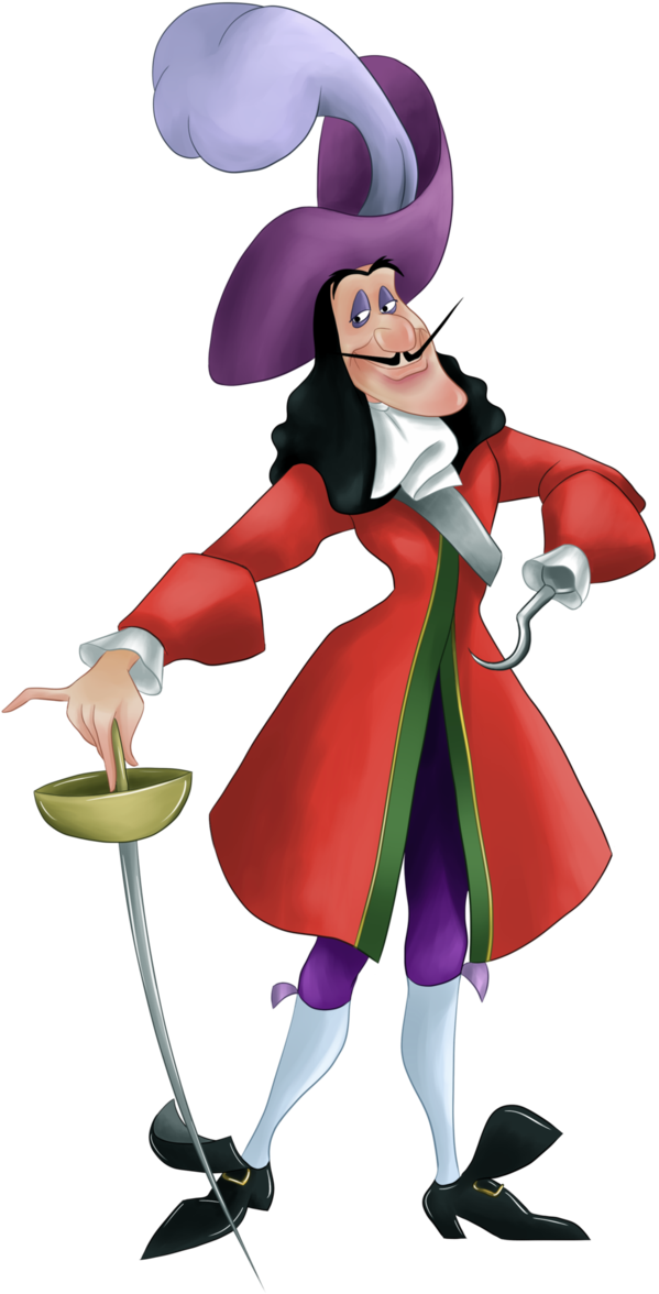 Captain Hook Hans Conried Is A Pirate - Captain Hook Png Clipart (665x1200), Png Download