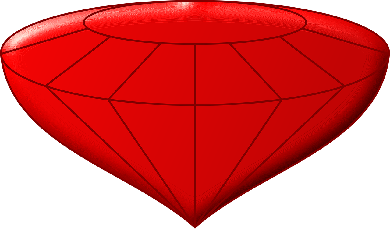 Gemstone Clipart Red Gem - Png Download (960x564), Png Download