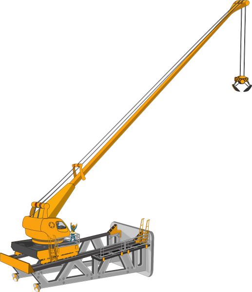 Crane Clipart - Png Download (517x600), Png Download