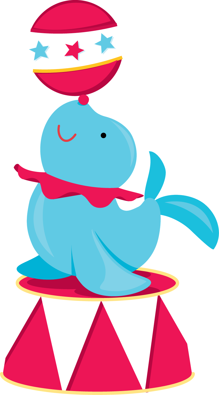 Seal Zirkus Geburtstag, Geburtstag Party Ideen, Kinderzimmer - Animales De Circo Png Clipart (832x1498), Png Download