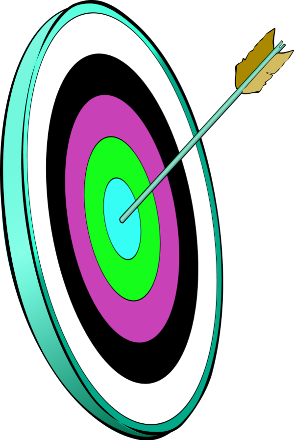 Dart Arrow In The Smallest Circle - Clip Art - Png Download (600x897), Png Download