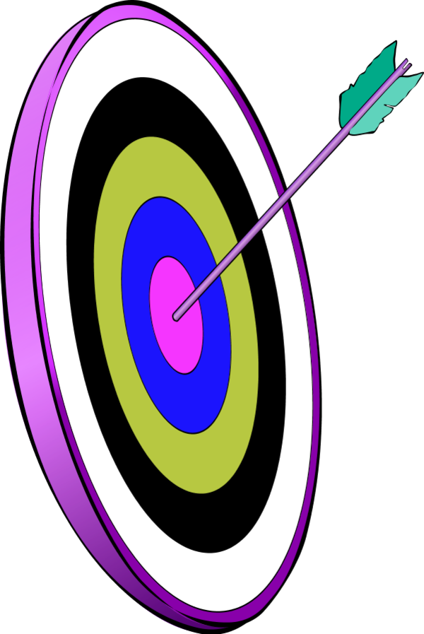 Dart Arrow In The Smallest Circle - Clip Art - Png Download (600x897), Png Download