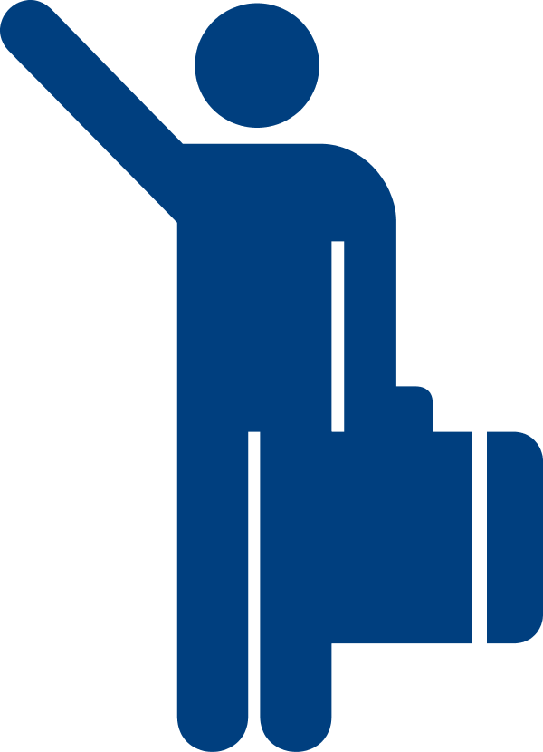 Blue Man Hailing Taxi - Travel Clipart - Png Download (600x830), Png Download