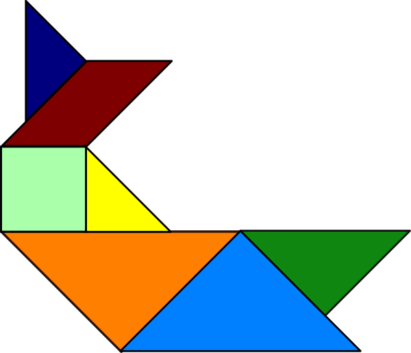 Origami Puzzle Clip Art - Origami Puzzel - Png Download (600x515), Png Download