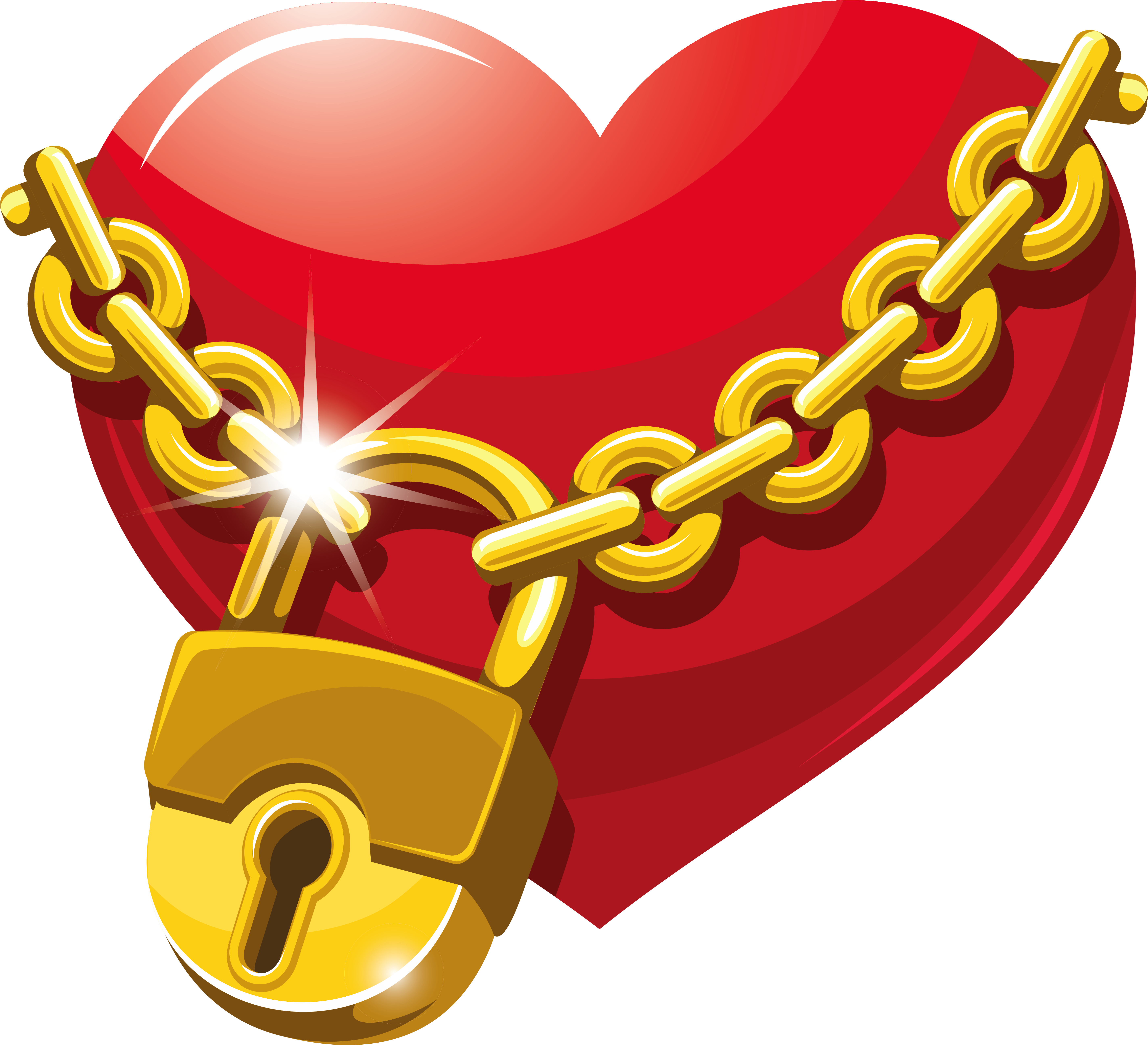 Picture Freeuse Locked Heart Png Clipart Gallery Yopriceville - Heart With A Lock Transparent Png (5897x5372), Png Download