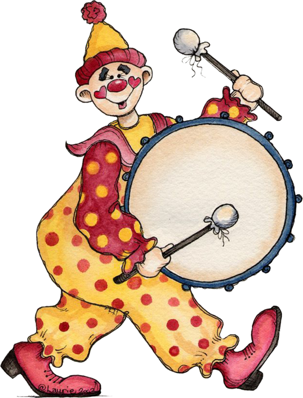 Tubes Clown Masken, Fasching, Geburtstag, Kreativ, - Circus Clown Drawing Clipart (600x788), Png Download