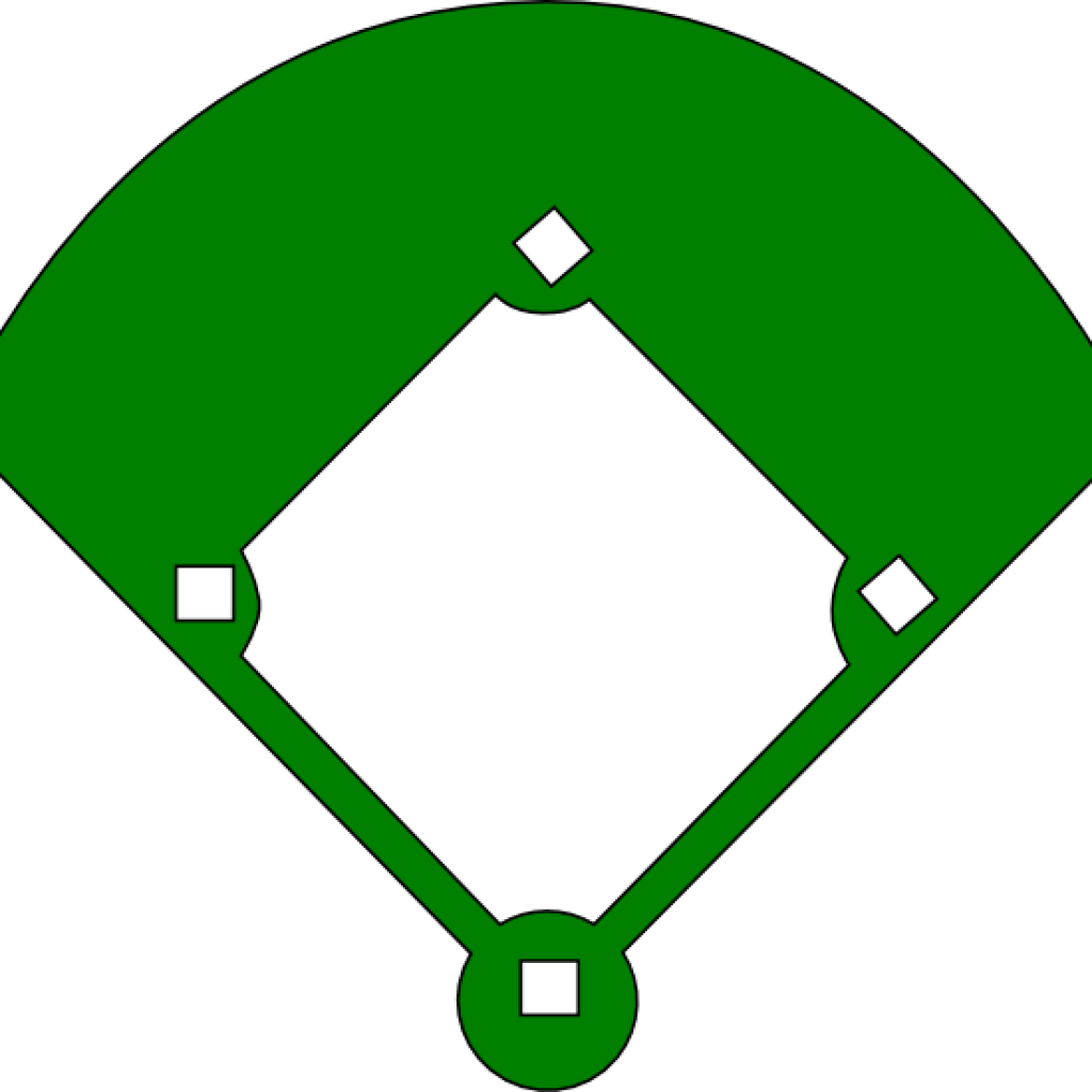Clip Stock Baseball Clip Diamond - Baseball Field Clipart Png Transparent Png (1024x1024), Png Download