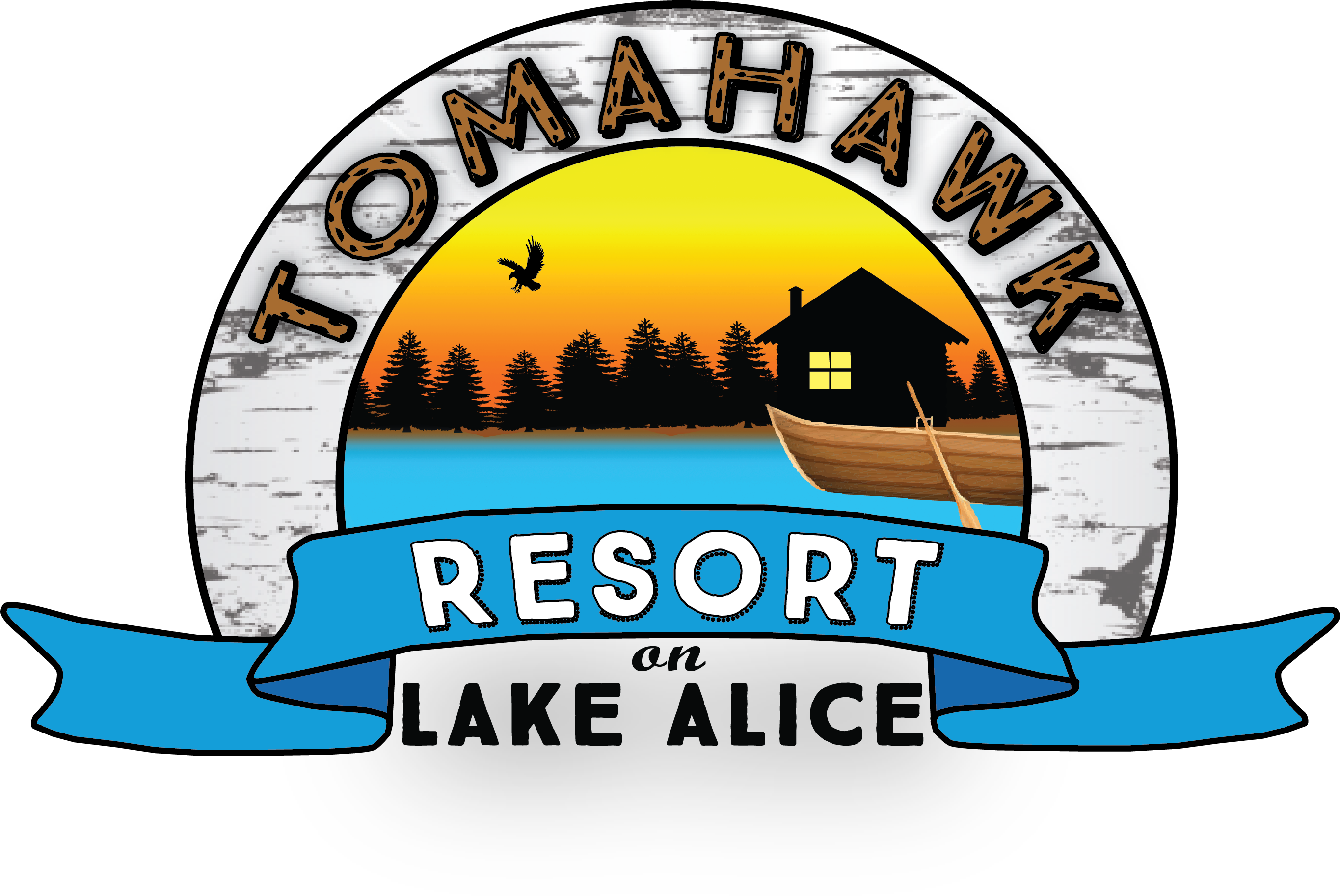 Cottage Clipart Lake Cottage - Tomahawk Resort On Lake Alice - Png Download (2729x2182), Png Download