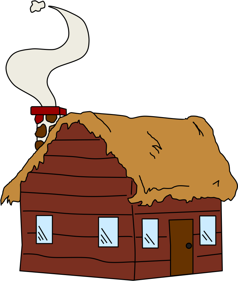 Vector Black And White Cottage Clipart Hansel And Gretel - Hansel And Gretel Hut - Png Download (767x907), Png Download