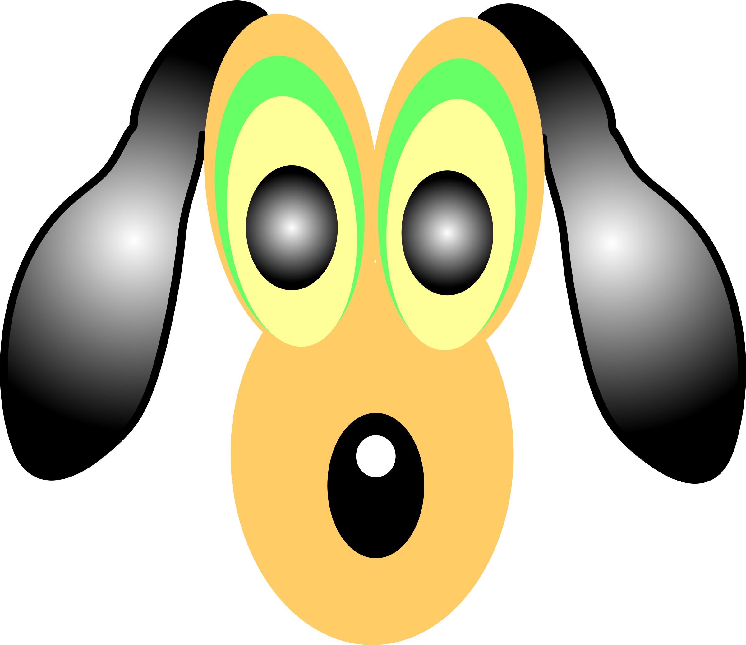 Puppy German Shepherd Pet Drawing Cartoon - Dog Eye Cartoon Clipart (867x750), Png Download