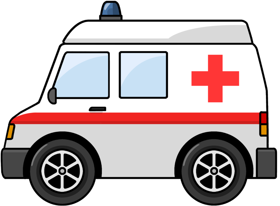 Hospital Clipart Cartoon - Ambulance Clipart Png Transparent Png (1000x750), Png Download